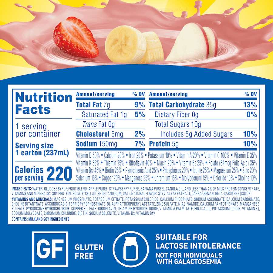 Carnation Breakfast Essentials® Fruit & Protein Smoothie Nutritional